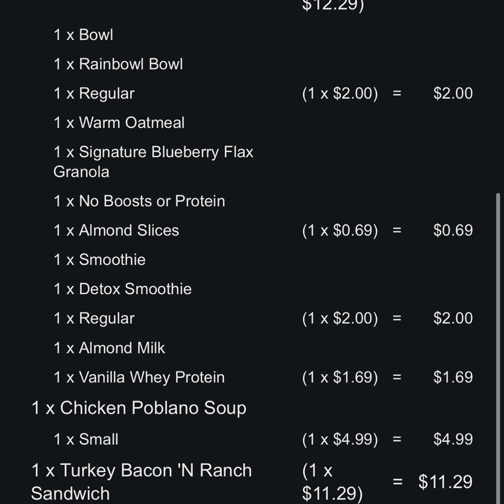 Frutta Bowls - a list of items on the app - Acai Bowls Near Me - Hermitage, Pennsylvania