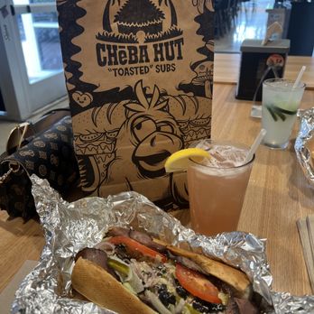 Cheba Hut Toasted Subs - Chronic BBQ roast beef (I omitted the mushrooms and added black olives & jalapenos - it was phenomenal) and a Ms. Parker cocktail. - Sandwiches Near Me - North Hollywood, California Cheba Hut Toasted Subs - Chronic BBQ roast beef (I omitted the mushrooms and added black olives & jalapenos - it was phenomenal) and a Ms. Parker cocktail. - Sandwiches Near Me - North Hollywood, California