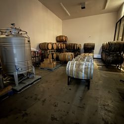 Dragoon Brewing - Barrel aging room