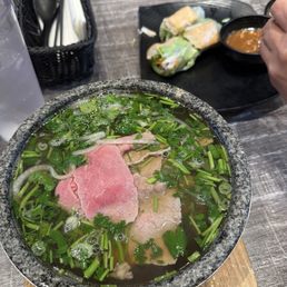 #14. Rare & Brisket Beef Pho and 3. Tofu Spring Rolls #14. Rare & Brisket Beef Pho and 3. Tofu Spring Rolls