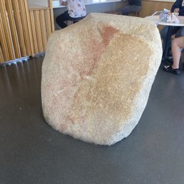 Humongous rock inside the shop Humongous rock inside the shop