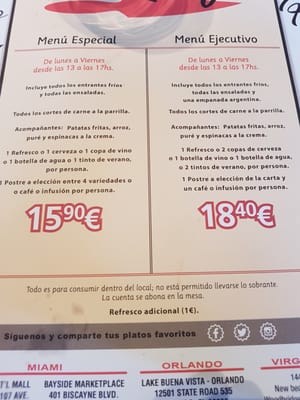 Menu photo 2 The Knife Madrid, M Menu photo 2 The Knife Madrid, M