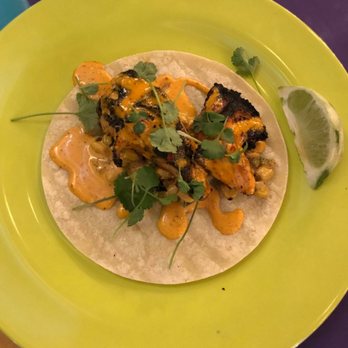 Trail Break - Delicious Blackened, spice rubbed grilled arctic char with amazing spicy crema cilantro sauce! - Tacos Near Me - Hartford, Vermont Trail Break - Delicious Blackened, spice rubbed grilled arctic char with amazing spicy crema cilantro sauce! - Tacos Near Me - Hartford, Vermont