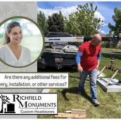 At Richfield Monuments Headstones Utah we provide complimentary upfront pricing without hidden costs and fees.