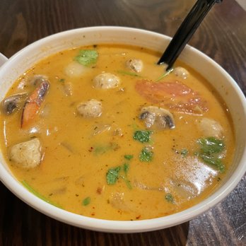 Thai Spoon Natomas - Tom Kha Soup with shrimp - Thai Near Me - Sacramento, California Thai Spoon Natomas - Tom Kha Soup with shrimp - Thai Near Me - Sacramento, California