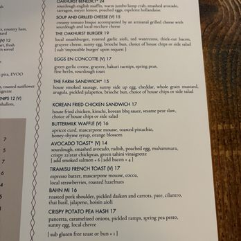Oakhurst Café - Menu as of 5/2026 - Breakfast & Brunch Near Me - Charlottesville, Virginia Oakhurst Café - Menu as of 5/2026 - Breakfast & Brunch Near Me - Charlottesville, Virginia