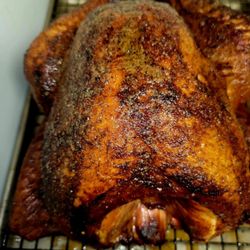 Big Bears Smokehouse - Smoked turkey on post oak.
