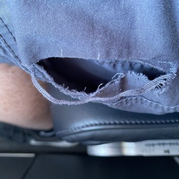 Alaska Airlines - Damages seat with wire hanging out that damaged my shorts - Airlines Near Me - Seattle, Washington Alaska Airlines - Damages seat with wire hanging out that damaged my shorts - Airlines Near Me - Seattle, Washington
