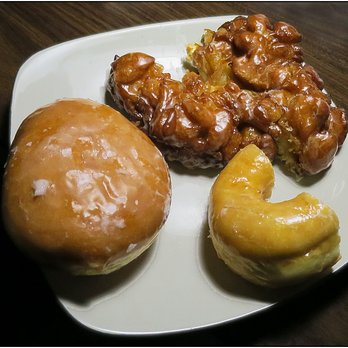 Donut Factory - Nasa - Apple fritter, cream filled & half a glazed donut - Donuts Near Me - Houston, Texas