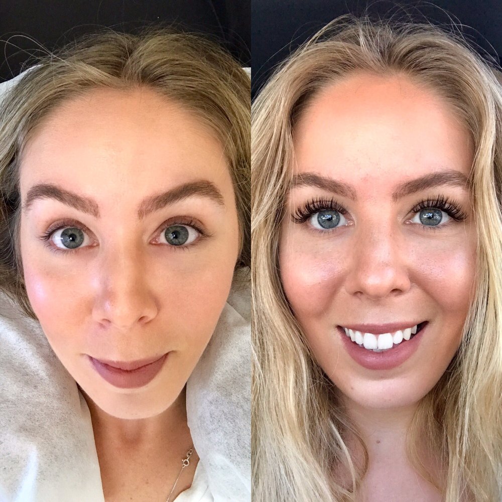 Before and after my lashes. IM IN LOVE I get compliments daily on them - people don't even realize that they are extensions! Before and after my lashes. IM IN LOVE I get compliments daily on them - people don't even realize that they are extensions!