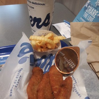 Culver's - 4 piece chx tender meal for my lunch today. - Burgers Near Me - Bloomington, Indiana