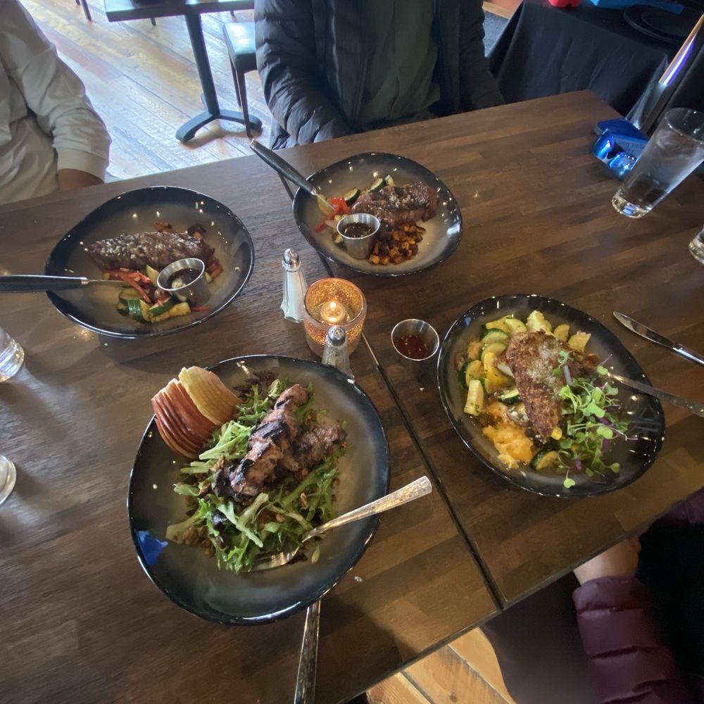 113 Main - 2 New York steaks, Pear salad, and Tuscan chicken and polenta. - Cocktail Bars Near Me - Sandpoint, Idaho