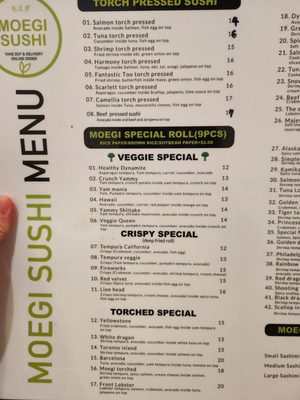 Menu photo 5 Moegi Sushi Toronto, ON