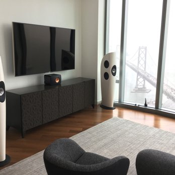 Kurtis Company - 75" Sony Z9D TV with KEF Blade-ll Speakers and KEF LS-50 Center Speaker - Home Theatre Installation Near Me - San Francisco, California Kurtis Company - 75" Sony Z9D TV with KEF Blade-ll Speakers and KEF LS-50 Center Speaker - Home Theatre Installation Near Me - San Francisco, California