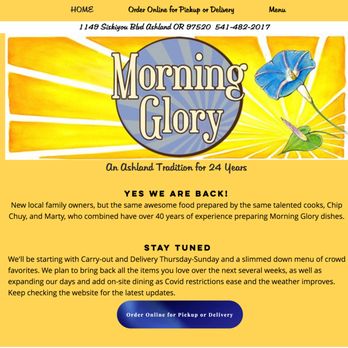 Morning Glory - New web page! - Breakfast & Brunch Near Me - Ashland, Oregon