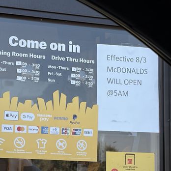 McDonalds - Hours of operation - Fast Food Near Me - Tulare, California McDonalds - Hours of operation - Fast Food Near Me - Tulare, California