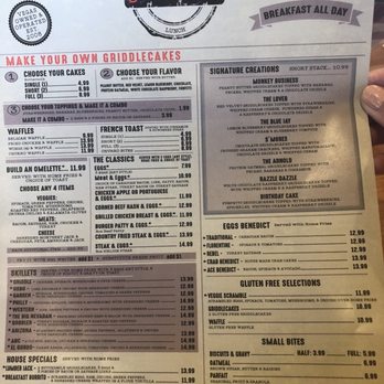 Griddlecakes - Menu - Breakfast & Brunch Near Me - Las Vegas, Nevada Griddlecakes - Menu - Breakfast & Brunch Near Me - Las Vegas, Nevada