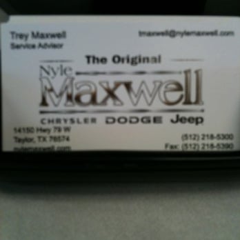 Maxwell Chrysler-Dodge-Jeep - Car Dealers Near Me - Taylor, Texas Maxwell Chrysler-Dodge-Jeep - Car Dealers Near Me - Taylor, Texas