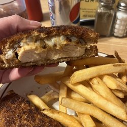 Chicken melt sandwich