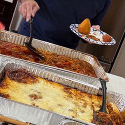 Westerly Packing - Eggplant parmigiana with literally a 10lbs of mozzarella with no sauce