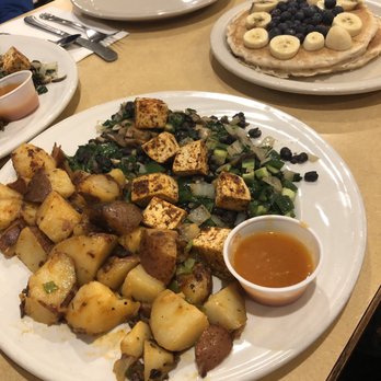 Juicy-O - Vegan Salsa Scrambler Vegan Oatmeal Pancakes - Juice Bars & Smoothies Near Me - Downers Grove, Illinois Juicy-O - Vegan Salsa Scrambler Vegan Oatmeal Pancakes - Juice Bars & Smoothies Near Me - Downers Grove, Illinois