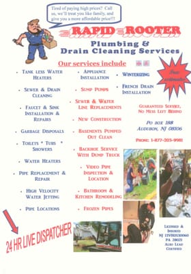 Rapid Rooter Services