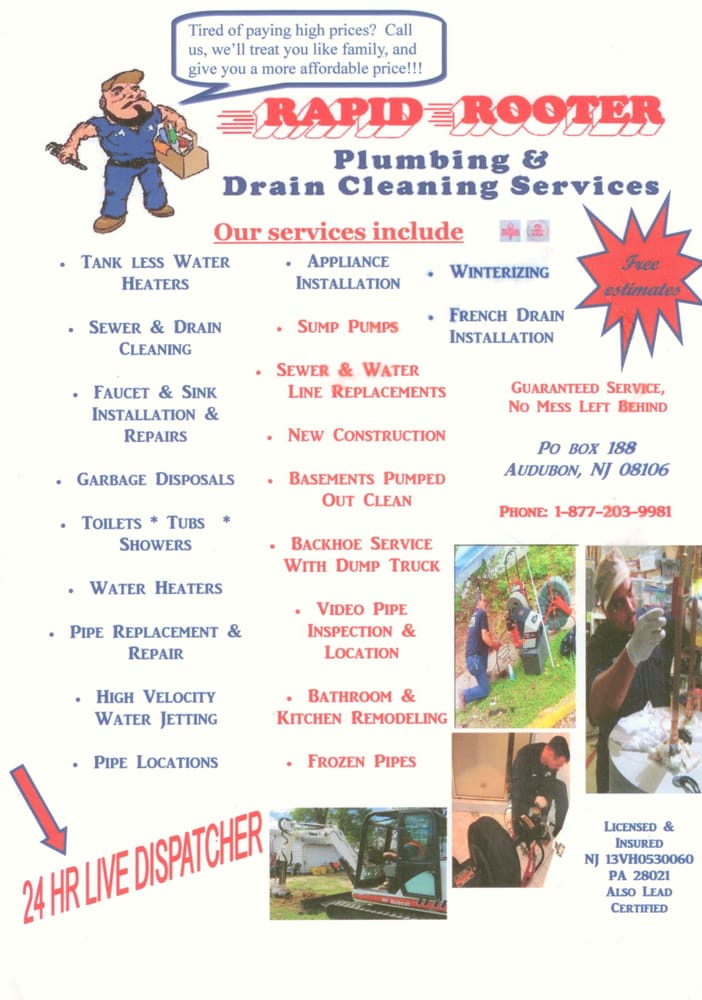 Slide of Rapid Rooter Services