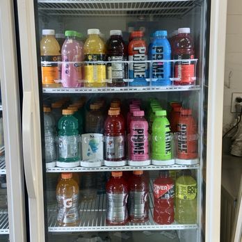 Jax Donut House - Drinks in the fridge. They also have coffee / cappuccinos / and a few other hot drinks made behind the counter. - Donuts Near Me - Brea, California
