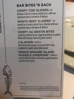 Menu photo 8 Bonefish Grill Denver, CO