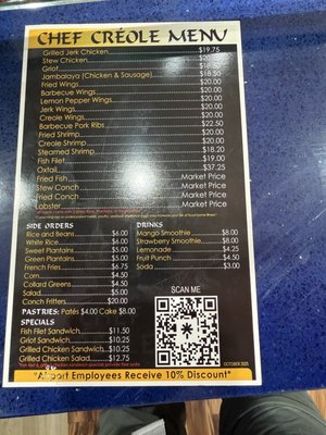 Menu photo 2 Chef Creole Seasoned Kitchen Miami, FL Menu photo 2 Chef Creole Seasoned Kitchen Miami, FL