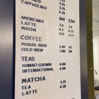 Try Coffee - Menu - Coffee & Tea Near Me - Honolulu, Hawaii