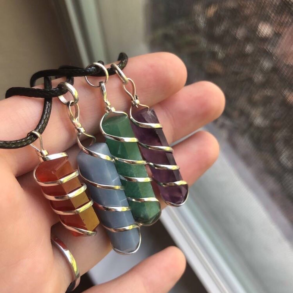 Gails Rock Shop - Wire wrapped crystal necklace - Spiritual Shop Near Me - Homosassa, Florida