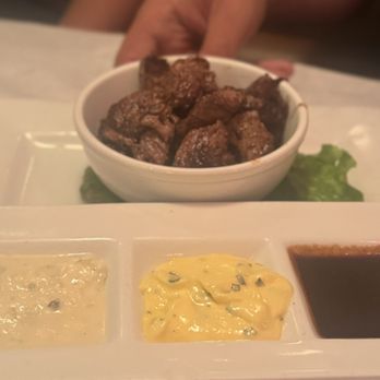 J.D. Hoyt's - Cajun Tenderloin Tips - the sauces were not good unfortunately but the meat was excellent - Steakhouses Near Me - Minneapolis, Minnesota J.D. Hoyt's - Cajun Tenderloin Tips - the sauces were not good unfortunately but the meat was excellent - Steakhouses Near Me - Minneapolis, Minnesota