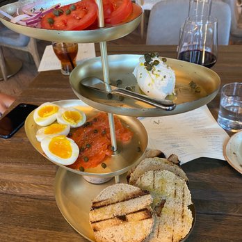 Vasili's - Lox tower was just ok, it's a lot for an appetizer and I'd prefer it was constructed for me. - Mediterranean Near Me - Naperville, Illinois