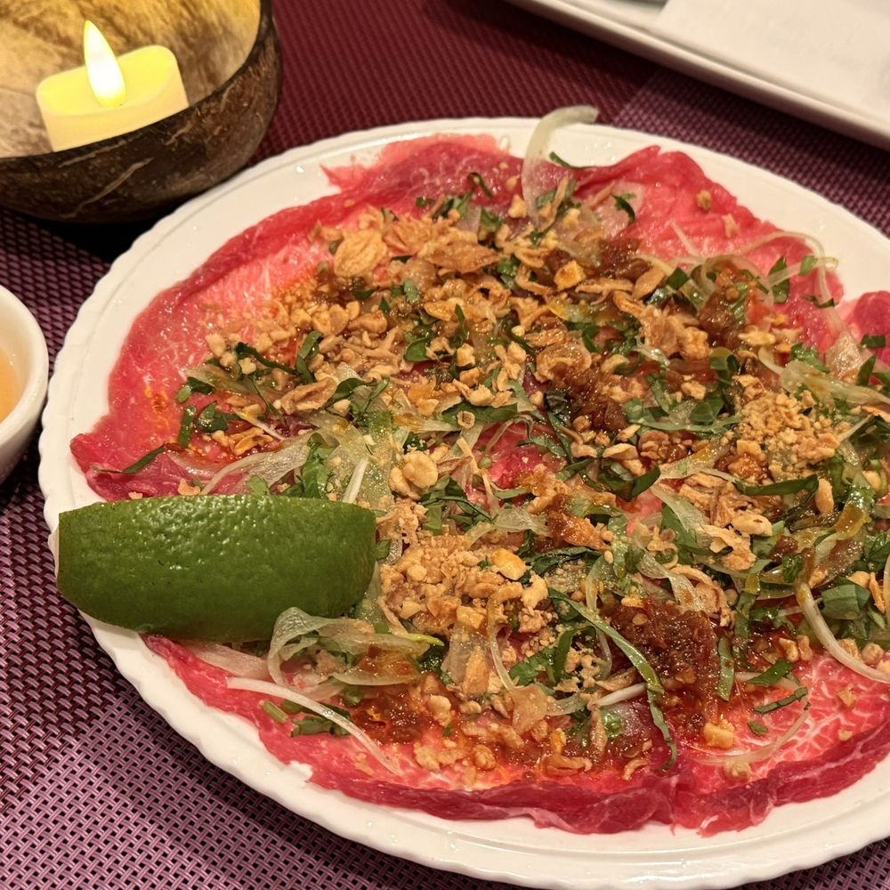 Just Pho You - Beef Carpaccio Gf - Vietnamese Near Me - New York, New York Just Pho You - Beef Carpaccio Gf - Vietnamese Near Me - New York, New York