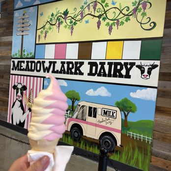 Meadowlark Dairy - Livermore - Medium Strawberry vanilla swirl - Ice Cream & Frozen Yogurt Near Me - Livermore, California
