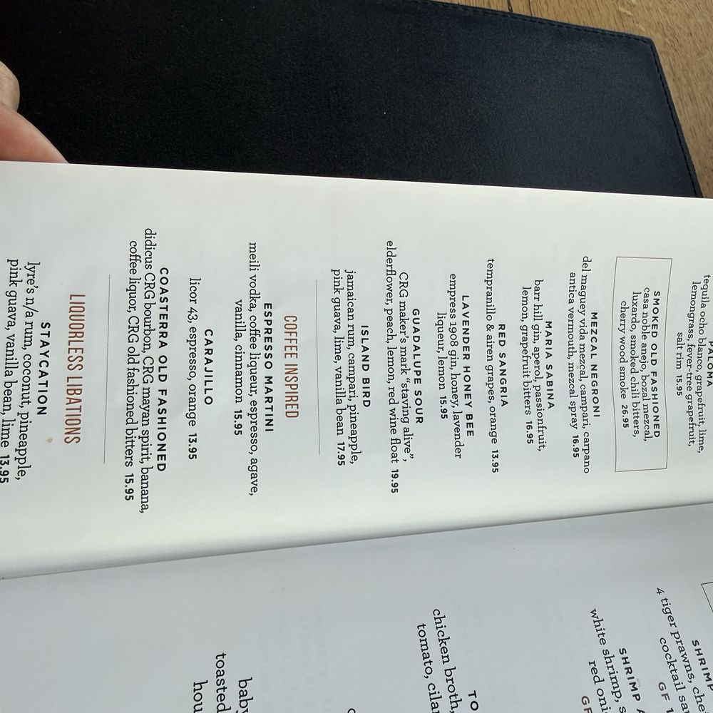 Coasterra - Menu - Mexican Near Me - San Diego, California