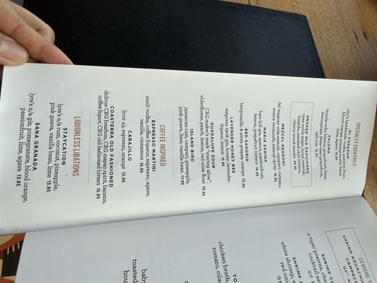 Menu photo 6 Coasterra San Diego, CA