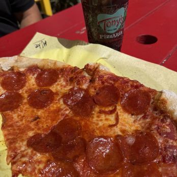 Tony's Pizzaria - 2 slices of pizza and a nice refreshing soda - Pizza Near Me - Ventura, California Tony's Pizzaria - 2 slices of pizza and a nice refreshing soda - Pizza Near Me - Ventura, California
