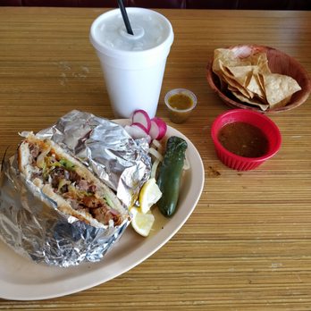 Madrigal's - Torta Cubana(alpastor, carnitas, jamón, beans etc etc ) Agua de Piña con espinacas , Free Chips and salsa (Free drink with Yelp Review) - Mexican Near Me - Chino, California Madrigal's - Torta Cubana(alpastor, carnitas, jamón, beans etc etc ) Agua de Piña con espinacas , Free Chips and salsa (Free drink with Yelp Review) - Mexican Near Me - Chino, California