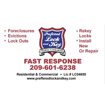 Preferred Lock And Key - Keys & Locksmiths Near Me - Tracy, California Preferred Lock And Key - Keys & Locksmiths Near Me - Tracy, California