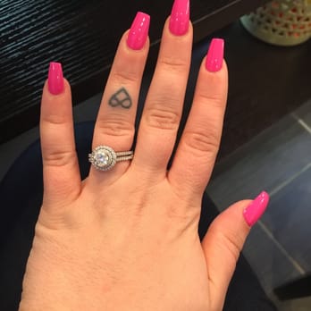 LUXXE Nails & Spa - Coffin nails, OPI color short story - Waxing Near Me - Dedham, Massachusetts
