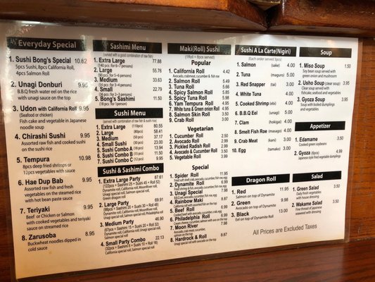 Menu photo 6 Sushi Bong North York, ON Menu photo 6 Sushi Bong North York, ON