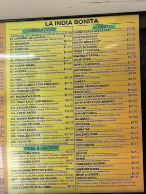Menu photo 1 La India Bonita Chula Vista, CA Menu photo 1 La India Bonita Chula Vista, CA