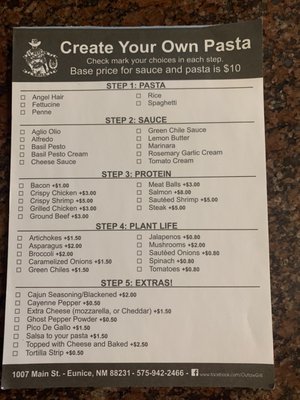 Menu photo 3 Outlaw Grill Eunice, NM