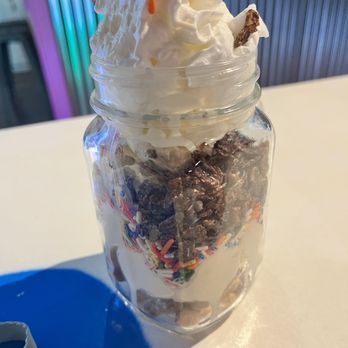 The Cereal Spot - Mason jar sundae with coco pebbles and recees puffs - Desserts Near Me - Buffalo, New York The Cereal Spot - Mason jar sundae with coco pebbles and recees puffs - Desserts Near Me - Buffalo, New York