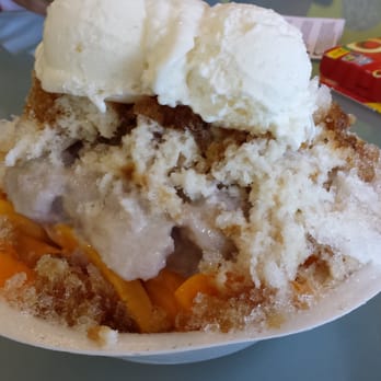 Gogo Ice - 4 fruit shaved ice with coconut ice cream for 5 bucks even. - Shaved Ice Near Me - Houston, Texas Gogo Ice - 4 fruit shaved ice with coconut ice cream for 5 bucks even. - Shaved Ice Near Me - Houston, Texas