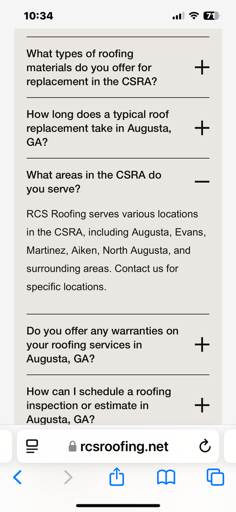 Slide of RCS Roofing