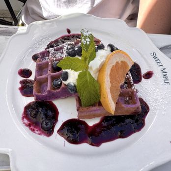 Sweet Maple - Blueberry Moffle - Breakfast & Brunch Near Me - Cupertino, California Sweet Maple - Blueberry Moffle - Breakfast & Brunch Near Me - Cupertino, California