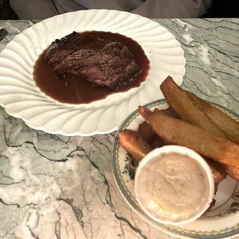 Lord's - Sirloin with green peppercorns & chips that were outstanding - British Near Me - New York, New York